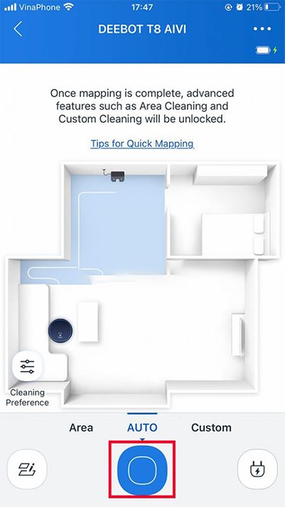 Hướng dẫn sử dụng App Ecovacs Home - Ecovacs T8