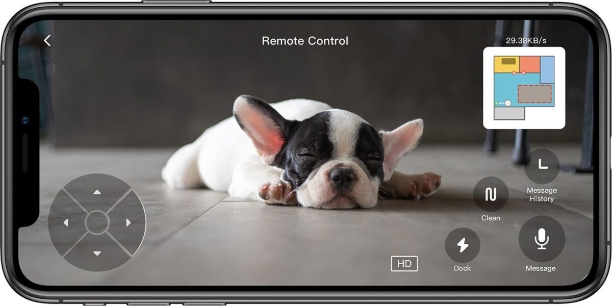 Có thể xem camera từ xa trên robot hút bụi Roborock S7 MaxV Ultra