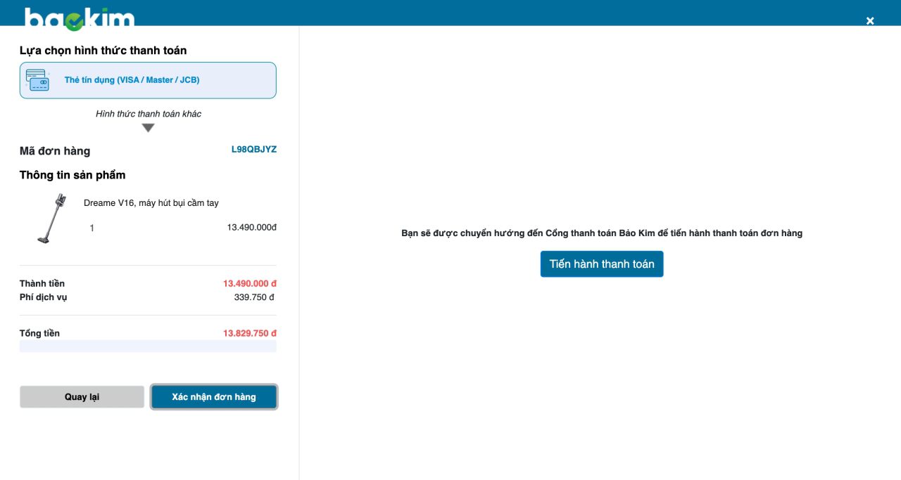 Hướng dẫn thanh toán online