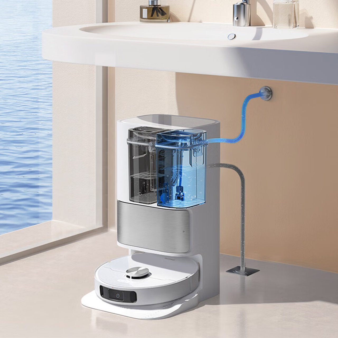 Kết nối trực tiếp Dreame Bot L10s Ultra với nguồn nước nhà bạn
