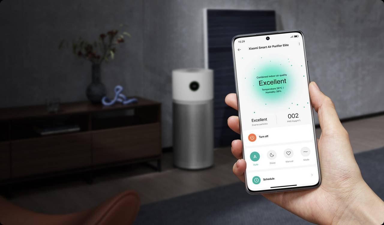Máy lọc không khí thông minh Xiaomi Elite điều khiển bằng ứng dụng