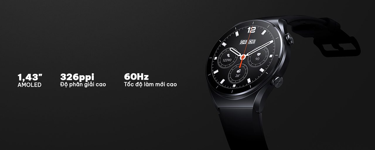 Màn hình AMOLED lớn 1,43”