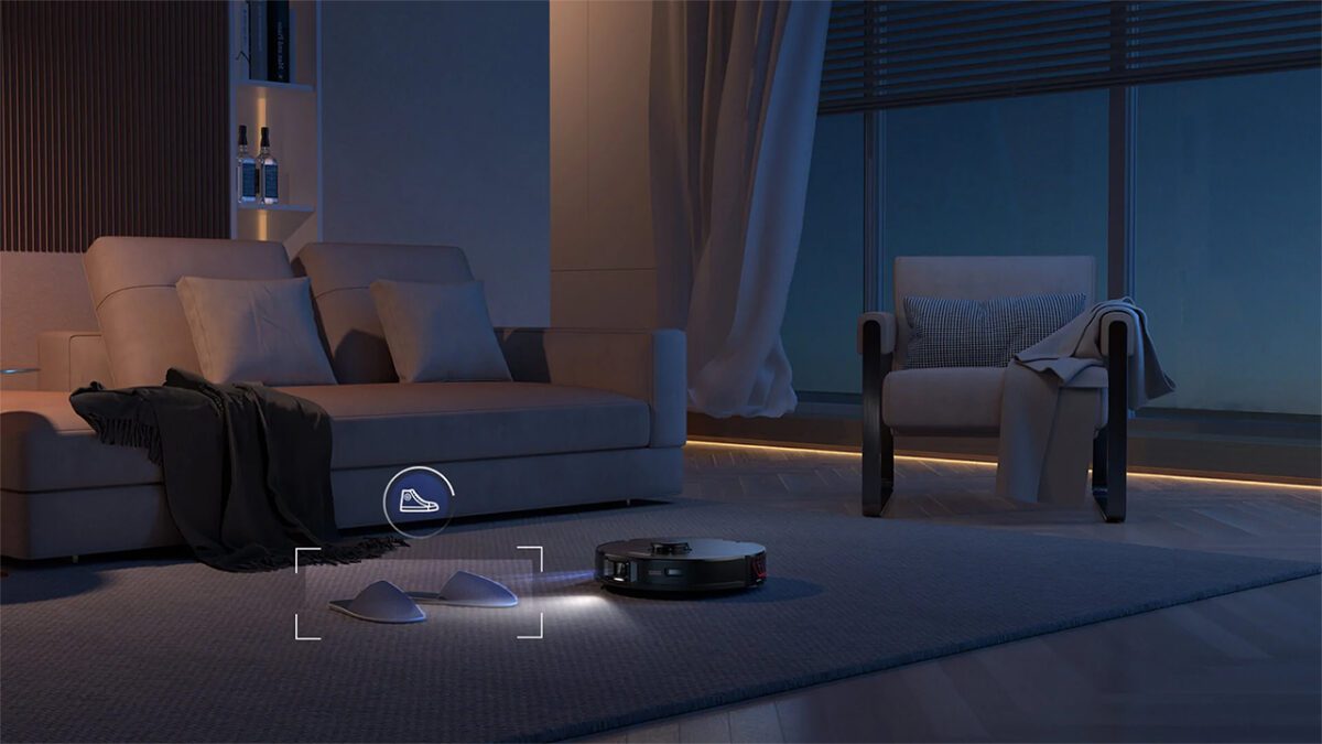 Camera AI trên robot hút bụi