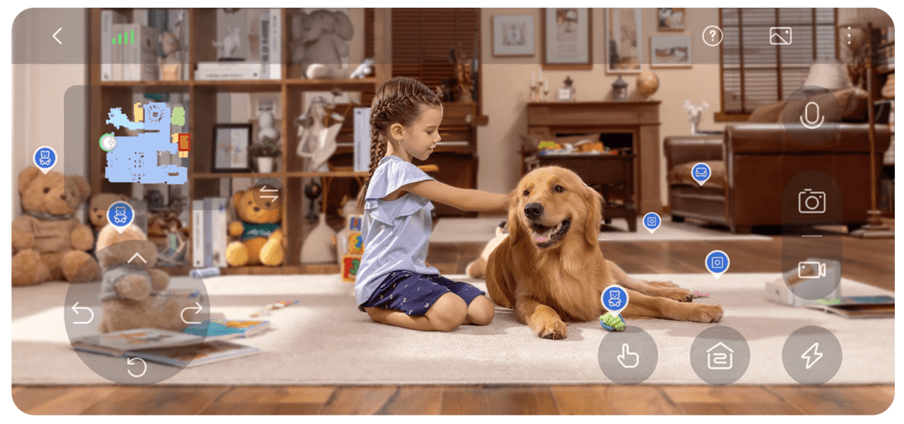 Camera AI trên robot hút bụi
