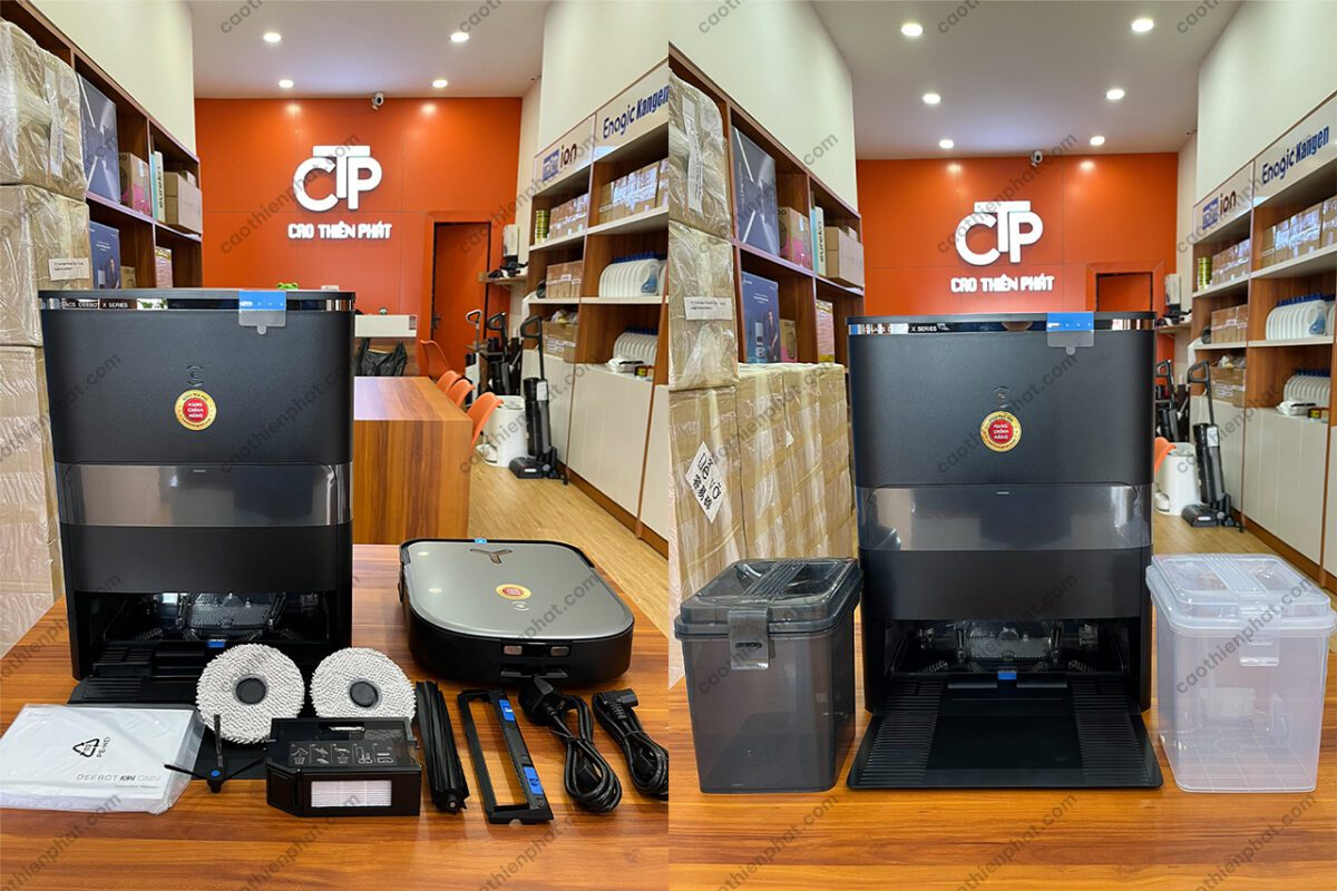 Hộp đựng Ecovacs X2 OMNI bao gồm