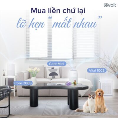 Levoit Core 200S máy lọc không khí diện tích 20 m²