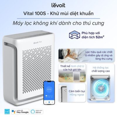 Levoit Core 200S máy lọc không khí diện tích 20 m²
