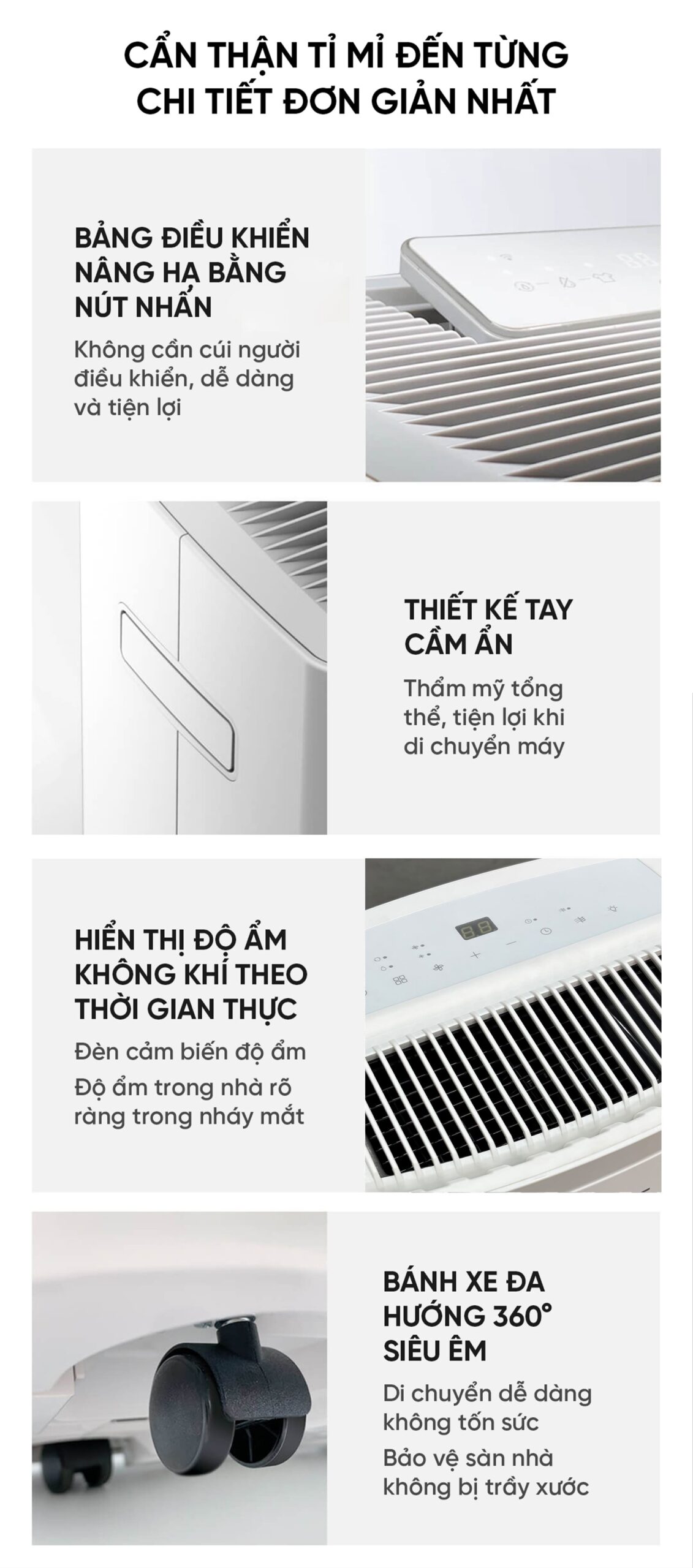 Máy Hút Ẩm Thông Minh Xiaomi NWT 30L Kèm Lưới Lọc Kháng Khuẩn