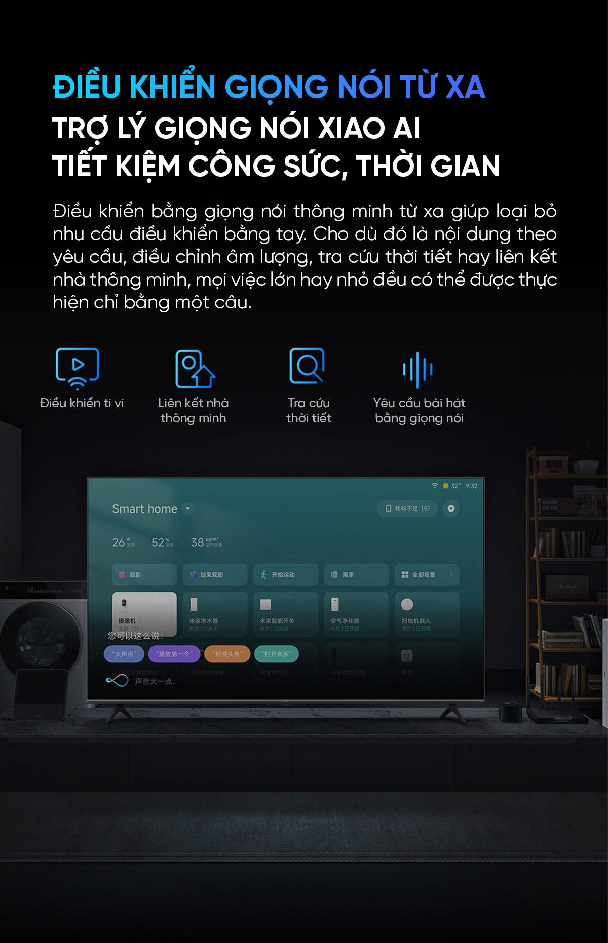 Tivi Xiaomi S 75 Mini LED 75 Inch 240Hz Ram 4/64GB