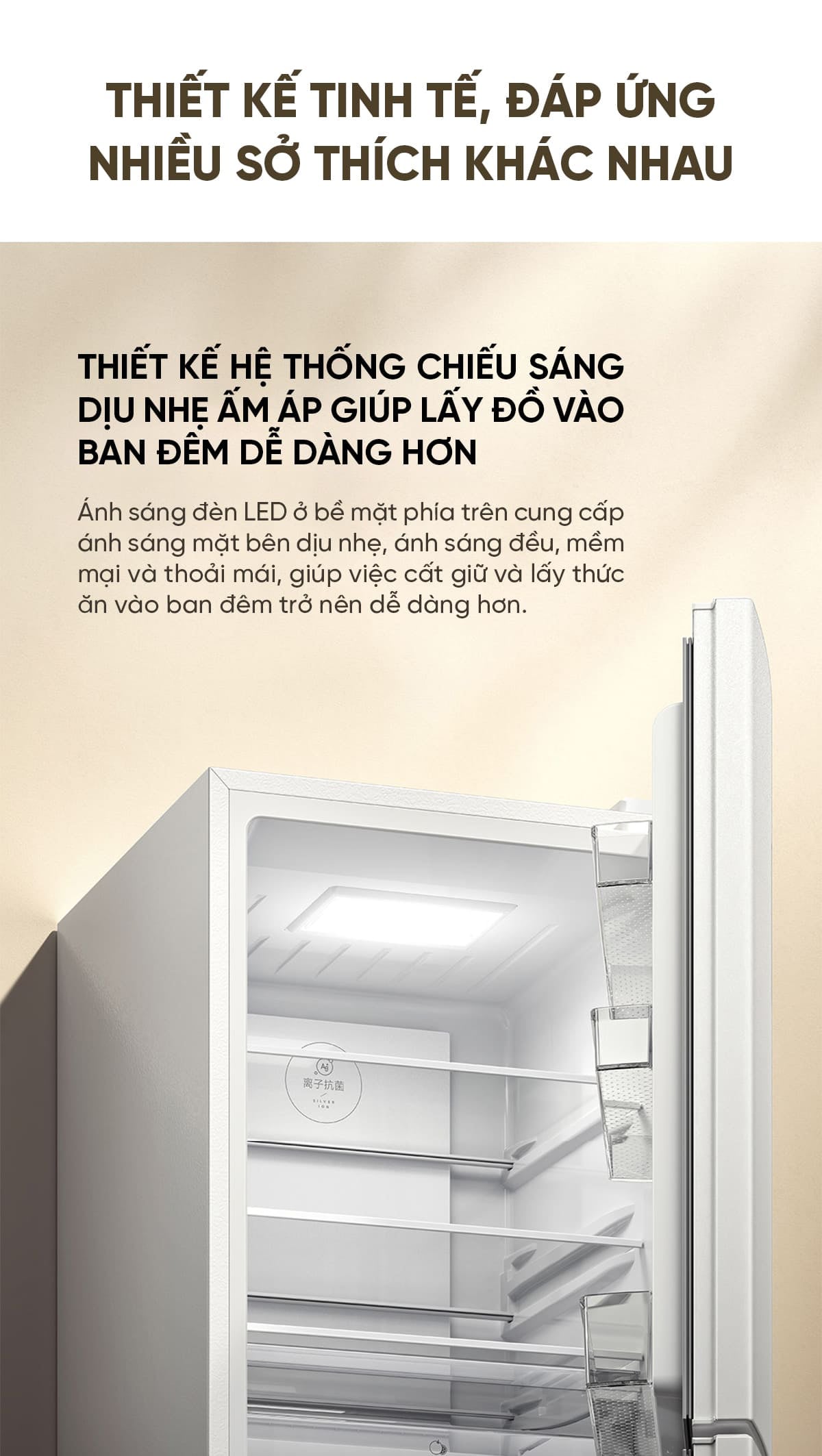 Tủ lạnh Xiaomi Mijia 256L thiết kế 3 cửa độc lập