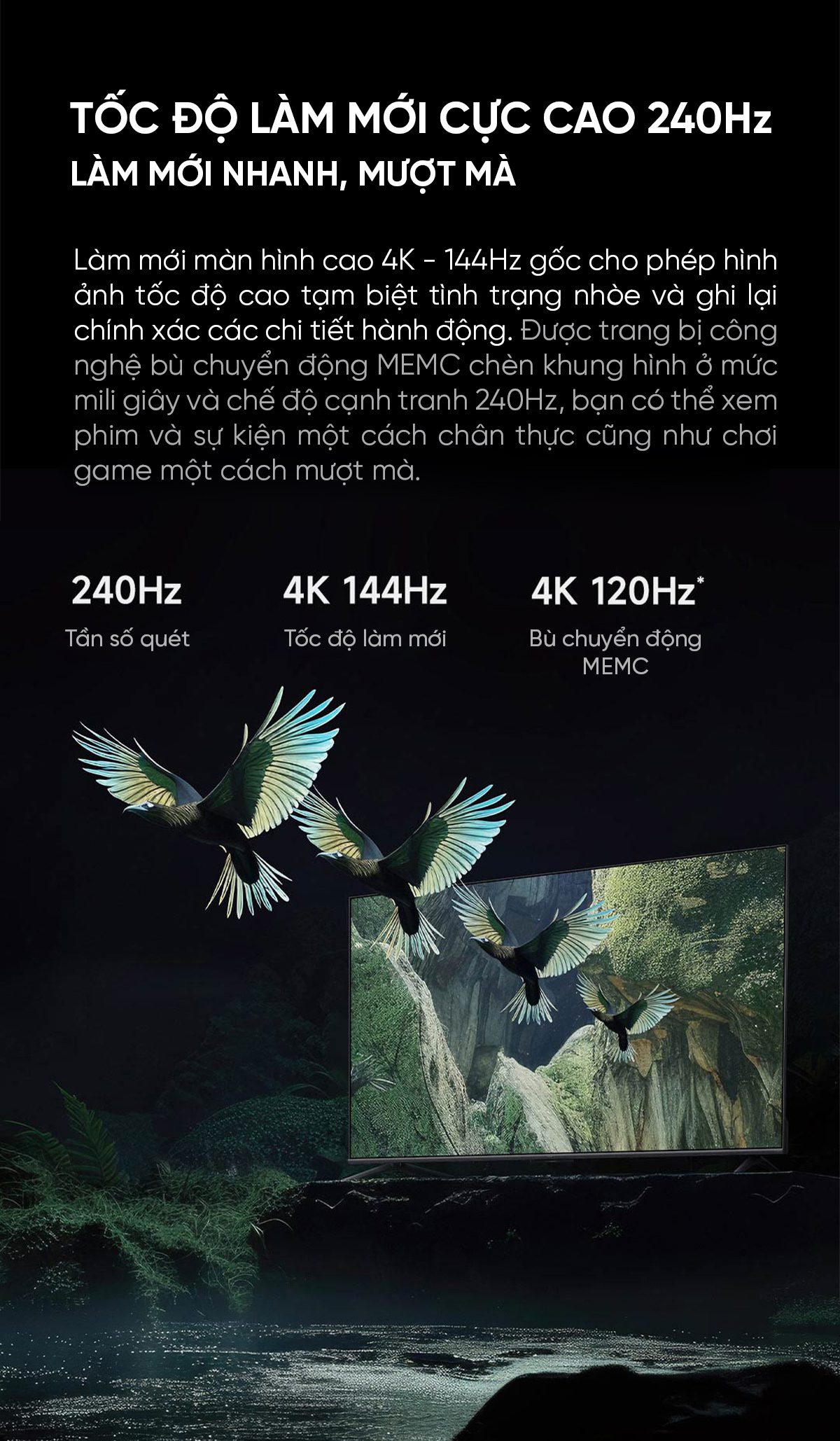 Tivi Xiaomi S 75 Mini LED 75 Inch 240Hz Ram 4/64GB