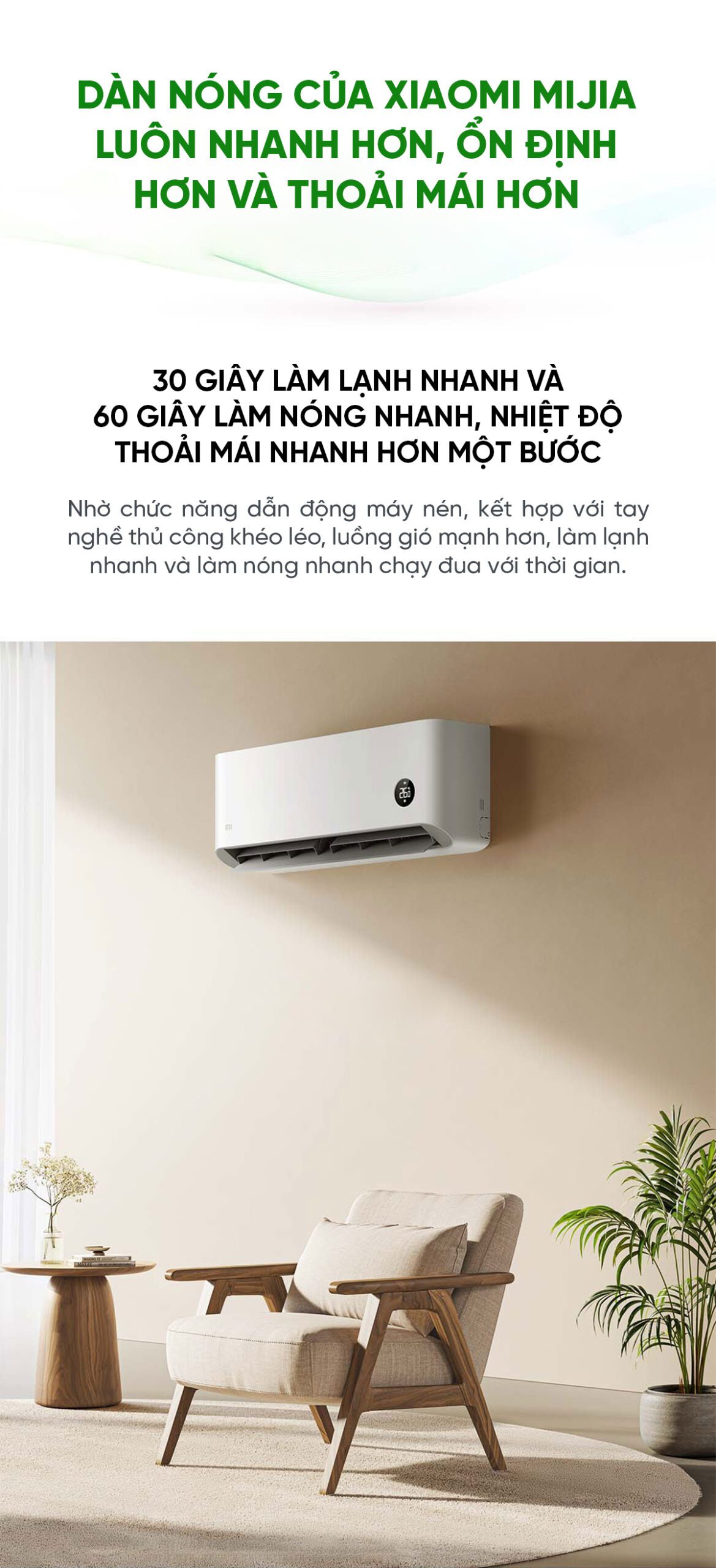 Điều hòa Xiaomi Mijia 12000 BTU KFR-35GW/N1A3 1.5HP 2 chiều