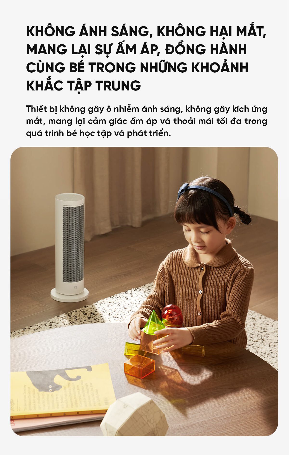 Máy Sưởi Đứng Xiaomi Mijia Graphene LSNFJ04ZM Cảm Ứng