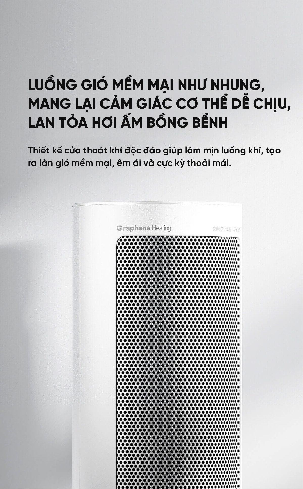 Máy Sưởi Đứng Xiaomi Mijia Graphene LSNFJ04ZM Cảm Ứng