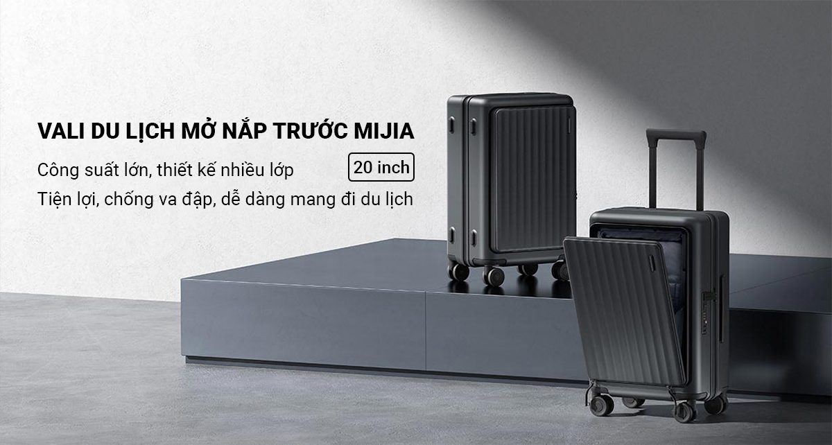 Vali Du Lịch Mở Nắp Trước Mijia 20 inch