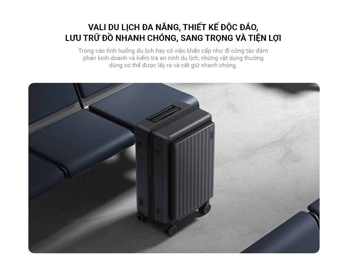 Vali Du Lịch Mở Nắp Trước Mijia 20 inch