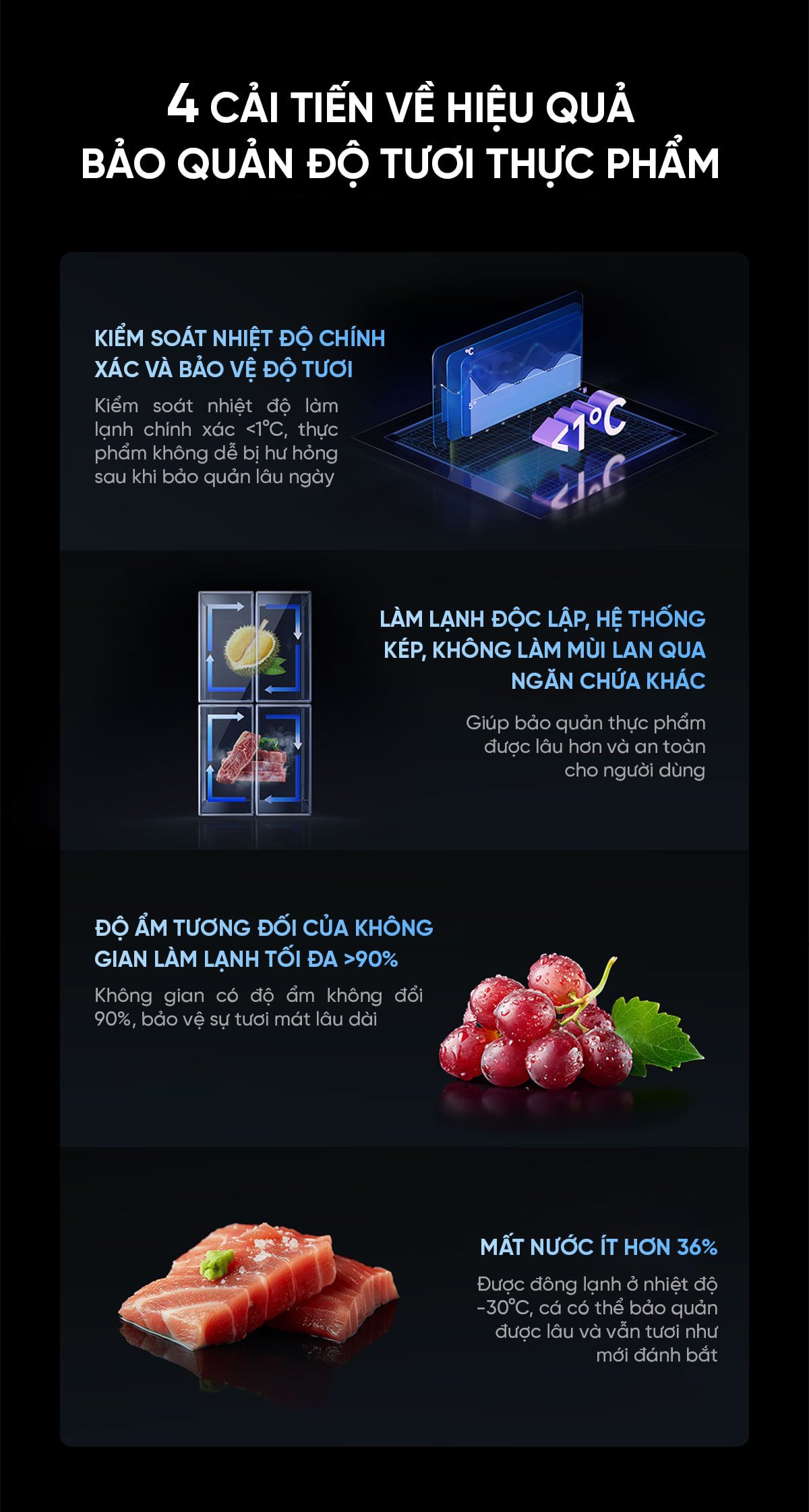Tủ lạnh Xiaomi Mijia 508L Pro, 4 cửa, mặt đá pha lê