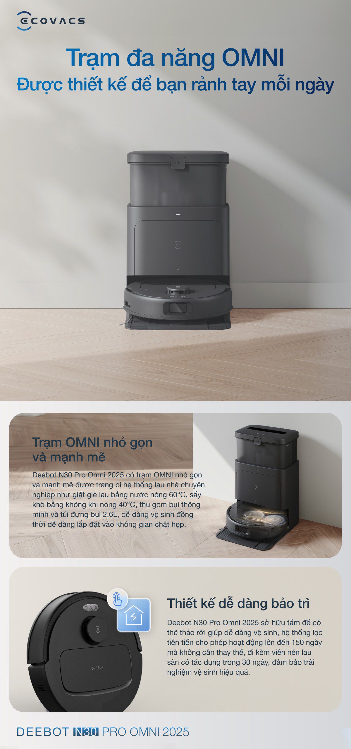 Ecovacs N30 Pro OMNI