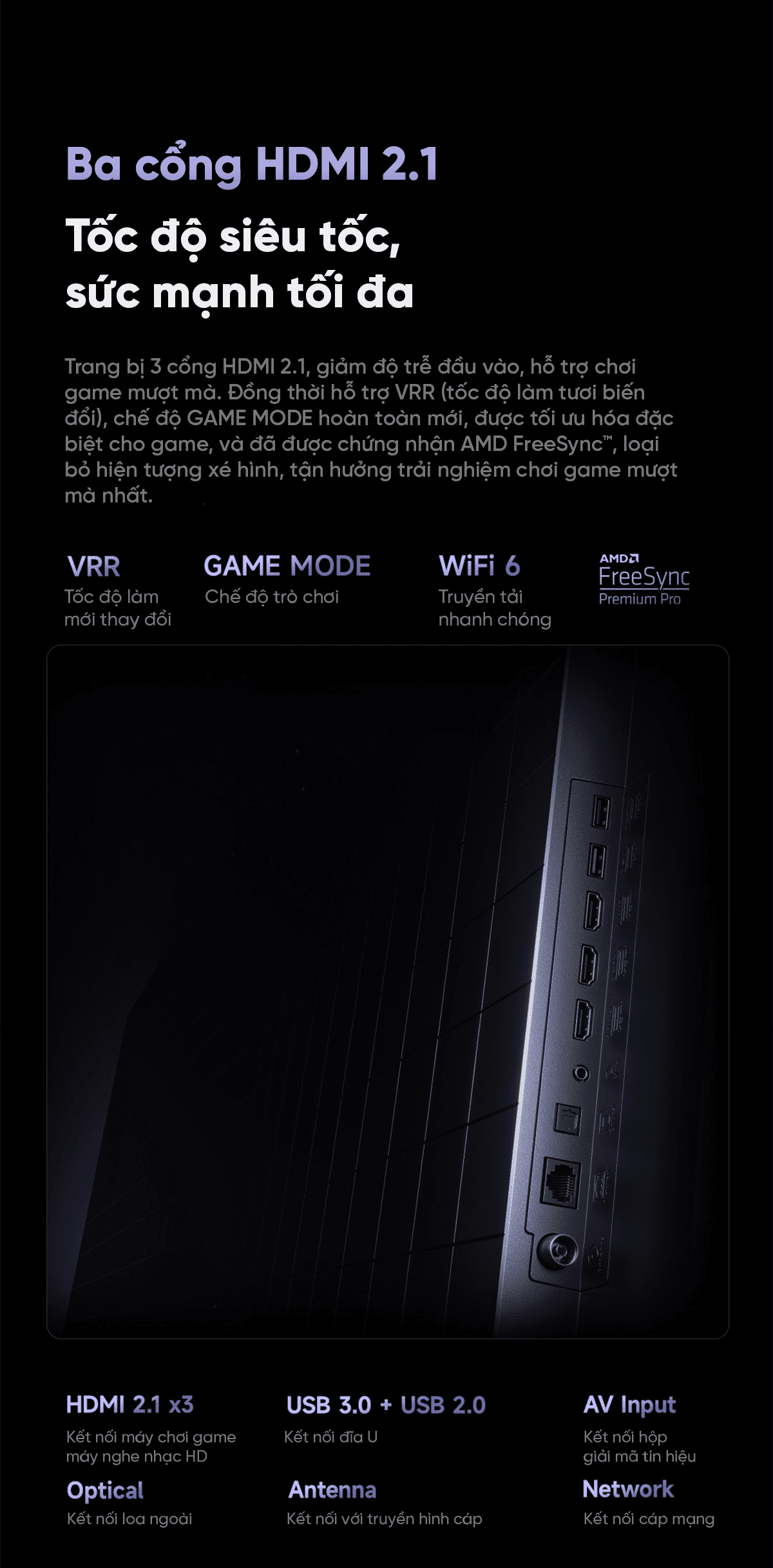 Tivi Xiaomi S Pro 85 Mini LED 85 Inch 2025 288Hz Ram 4/64GB