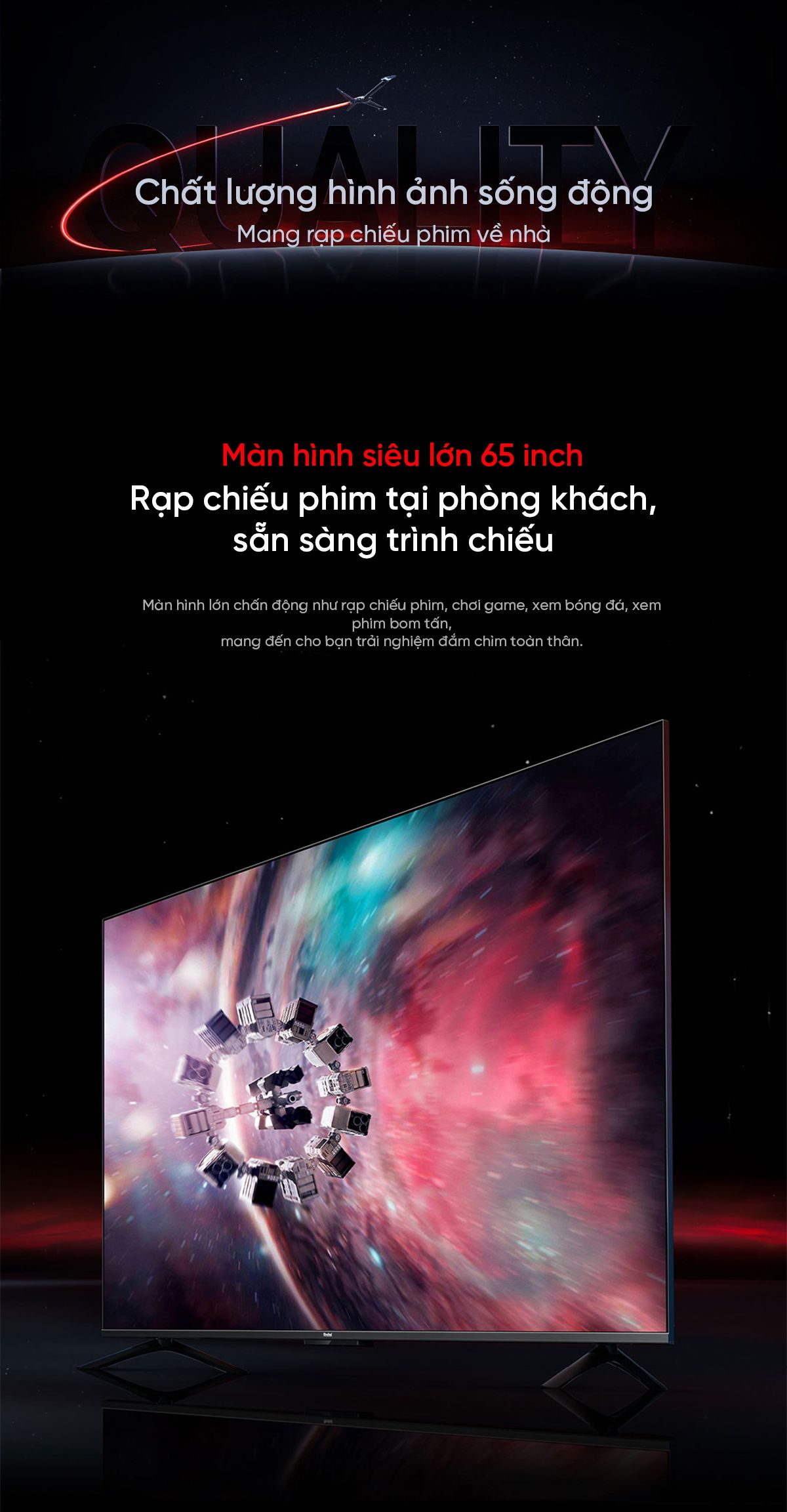 Tivi Xiaomi Redmi X 75 Inch 2025 - Tần Số Quét 240Hz -Ram 4GB/64GB