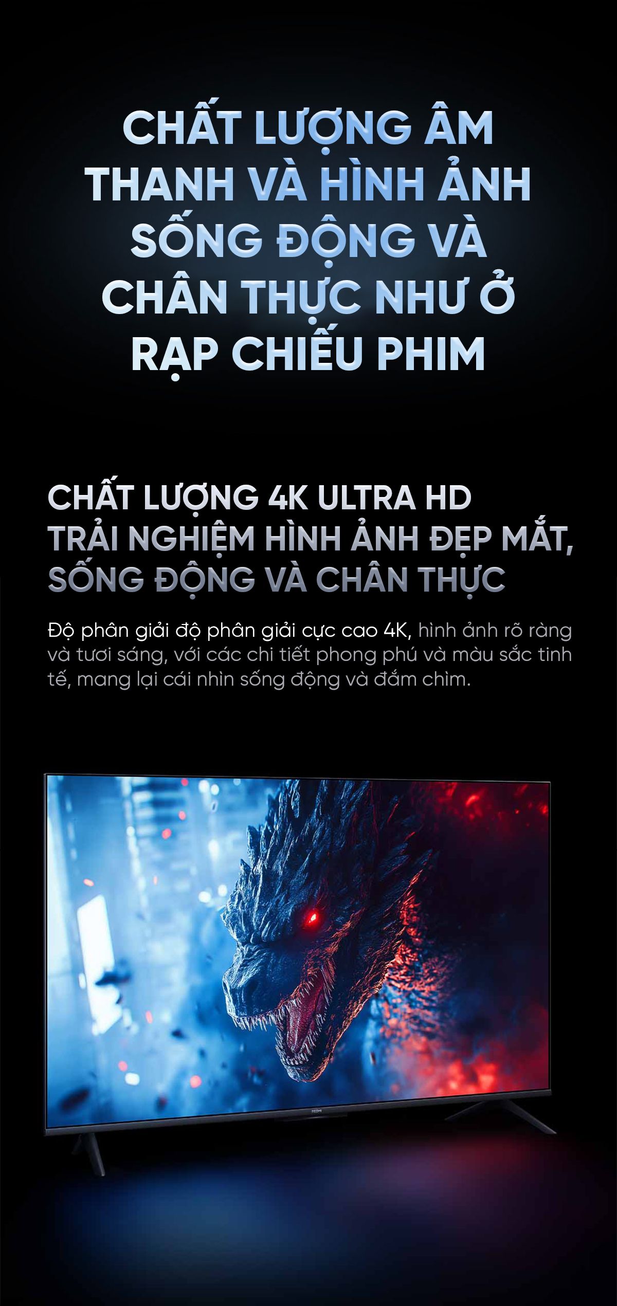 Tivi Xiaomi Redmi A Pro 50 Inch Ram 3/64GB 144Hz Tiết Kiệm Điện
