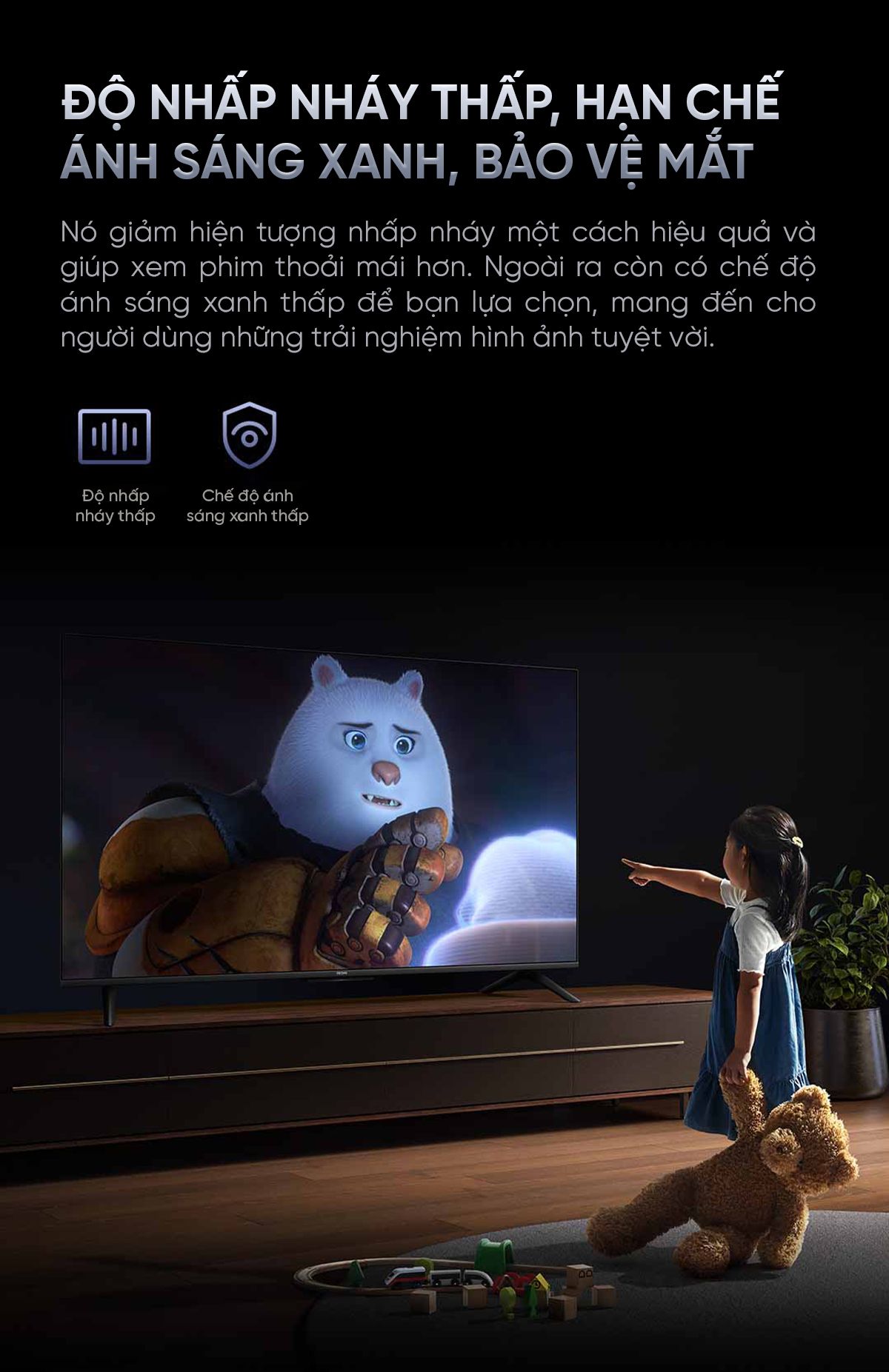 Tivi Xiaomi Redmi A Pro 55 Inch Ram 3/64GB 144Hz Tiết Kiệm Điện