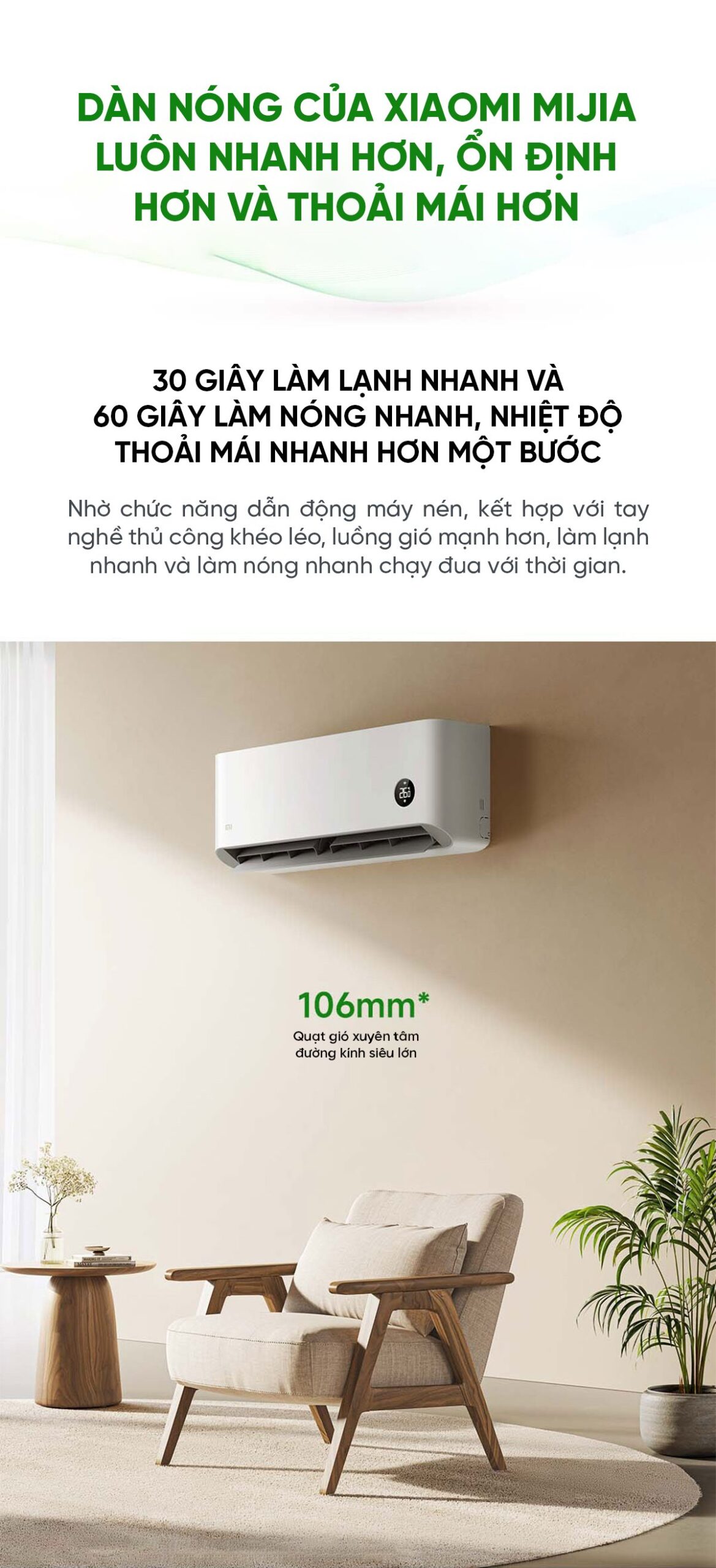 Điều hòa Xiaomi Mijia 12000BTU KFR-35GW/N1A1 1.5HP 2 chiều