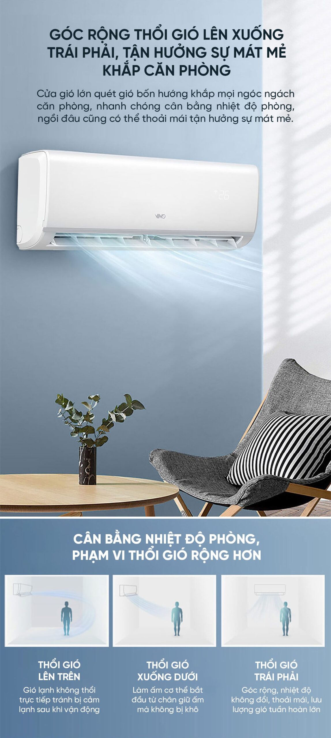 Điều hòa 2 chiều 12000BTU Xiaomi Vino 1.5HP tiết kiệm điện cấp 1 KFR-35GW/V31AA1-1