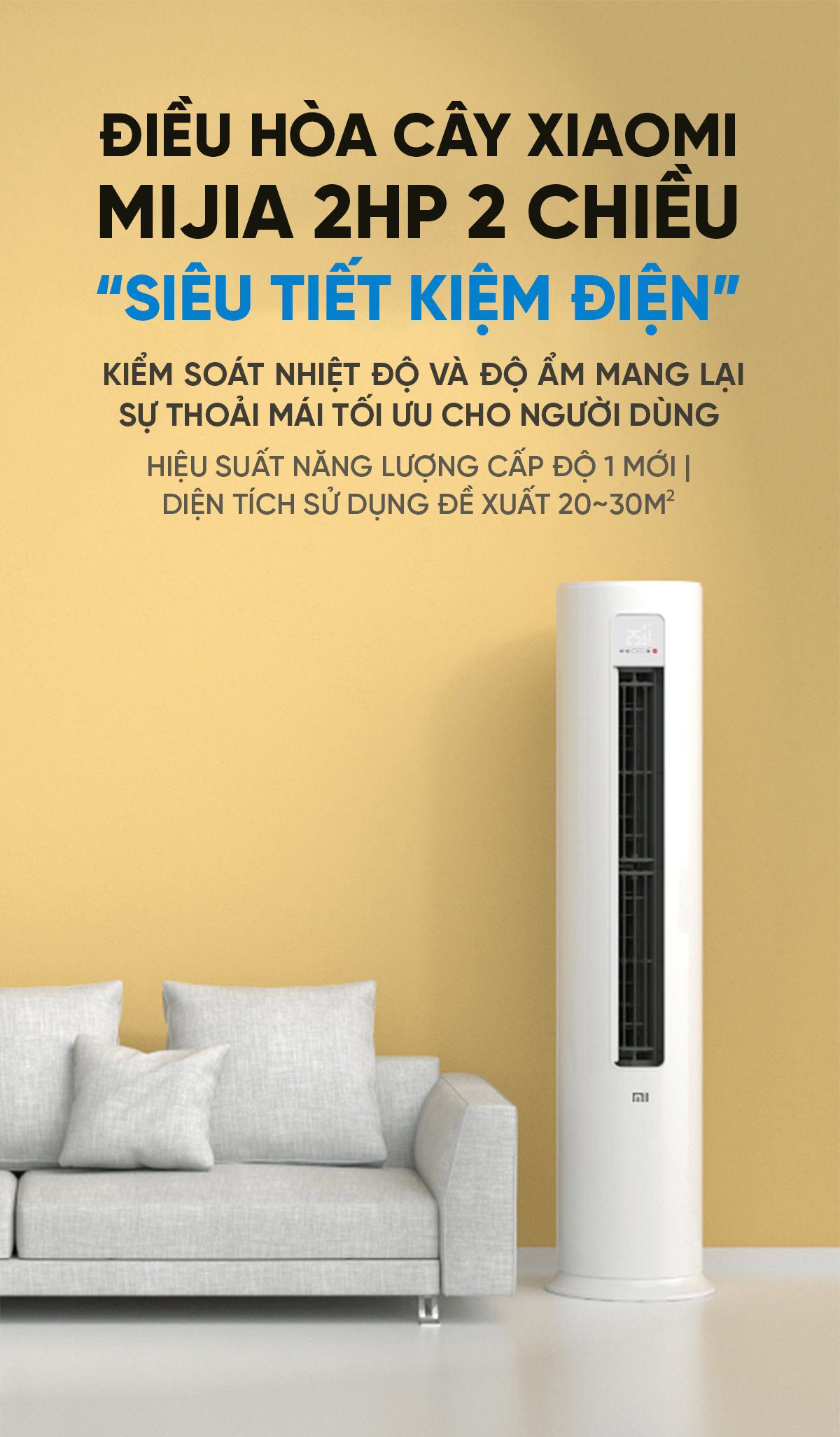 Điều hòa cây Xiaomi Mijia 18000BTU KFR-51LW/N1A1 2HP 2 chiều