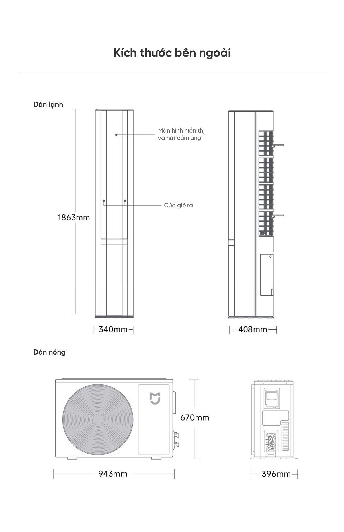 Điều hòa Cây Xiaomi Mijia 27000BTU 3HP 72LW - NA11 / M2A1