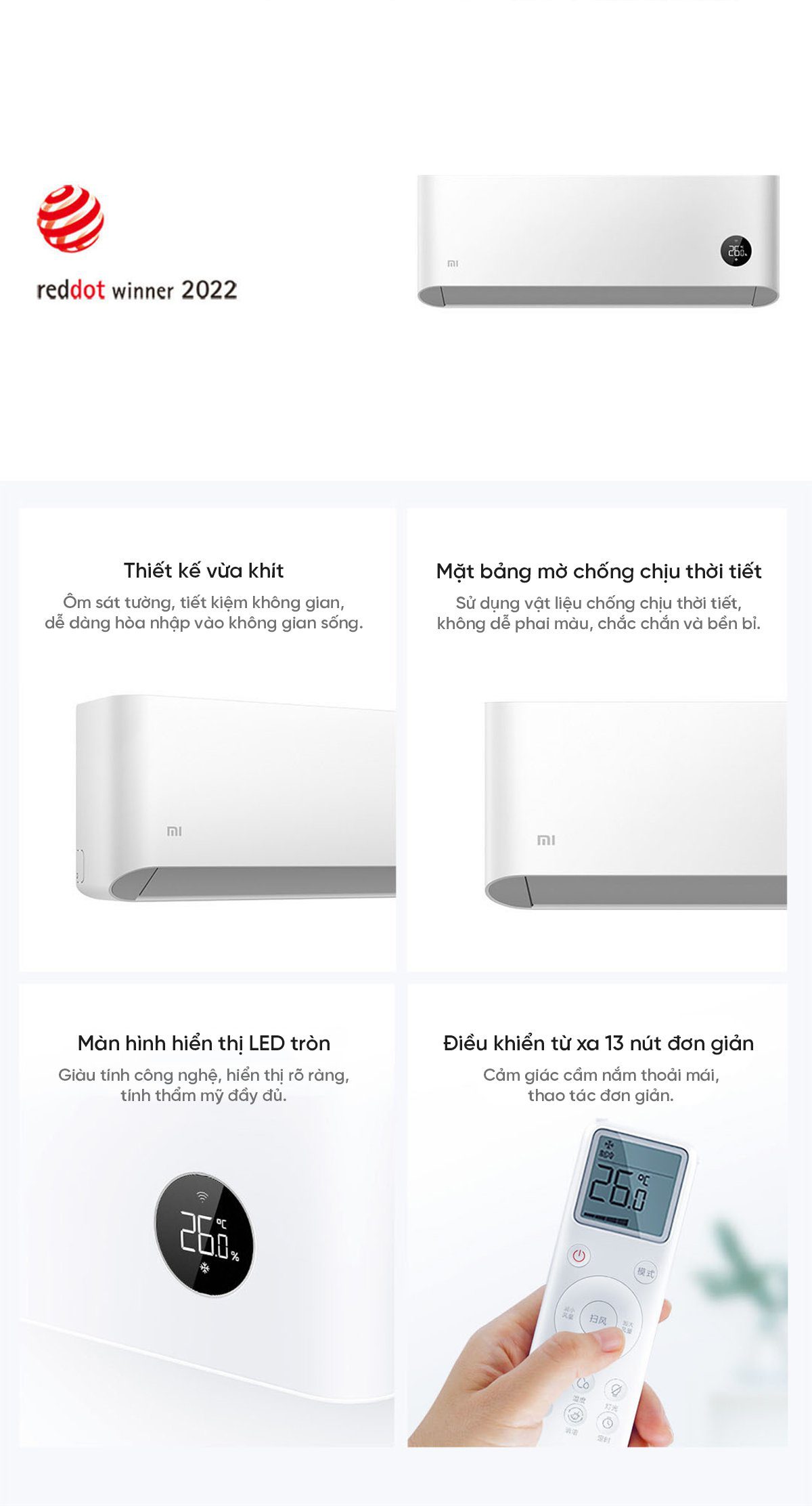 Điều hòa Xiaomi Mijia 9000BTU KFR-26GW/V1A1 1HP 2 chiều