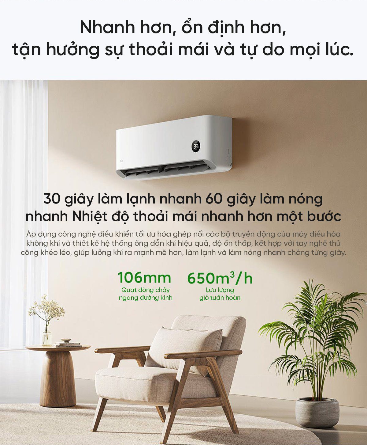 Điều hòa Xiaomi Mijia 9000BTU KFR-26GW/V1A1 1HP 2 chiều