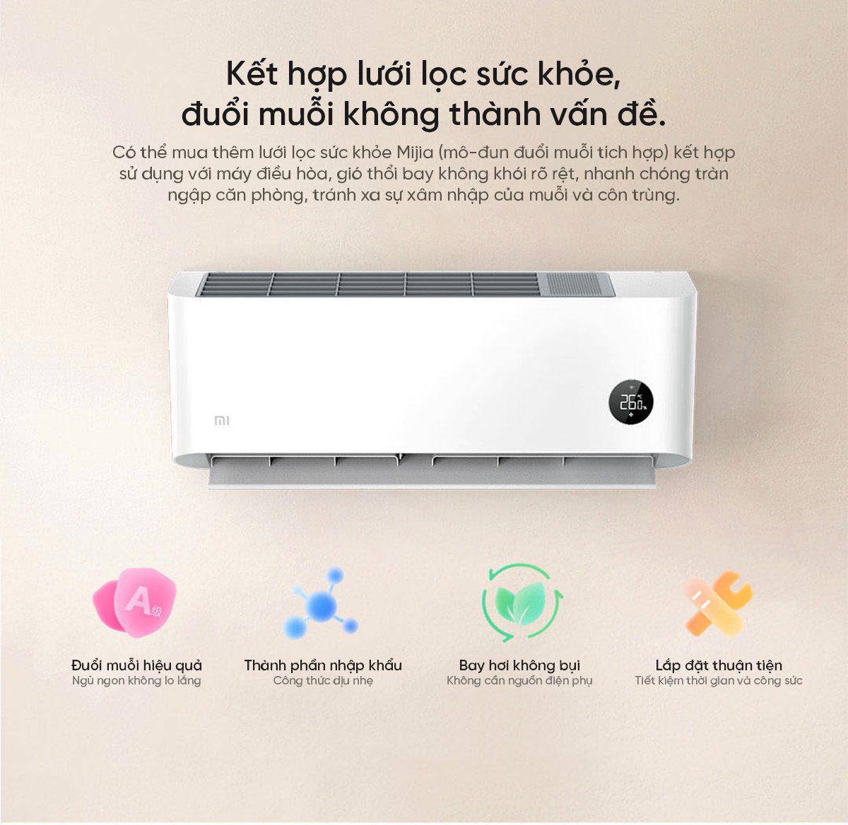Điều hòa Xiaomi Mijia 9000BTU KFR-26GW/V1A1 1HP 2 chiều