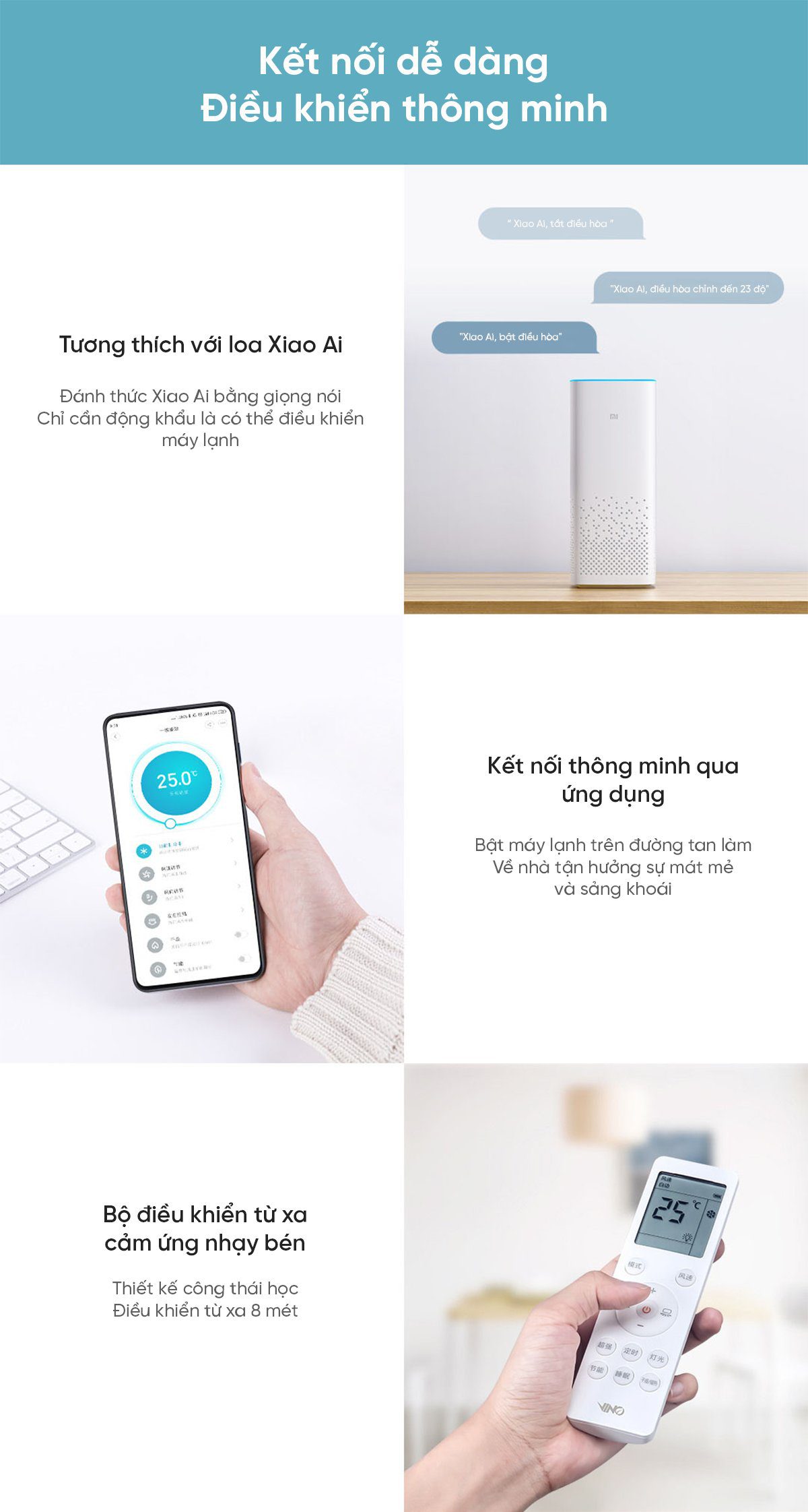 Điều hòa 2 chiều Xiaomi Vino 12000 BTU 1.5HP tiết kiệm điện cấp 3 KFR-35GW/V11AA2-3