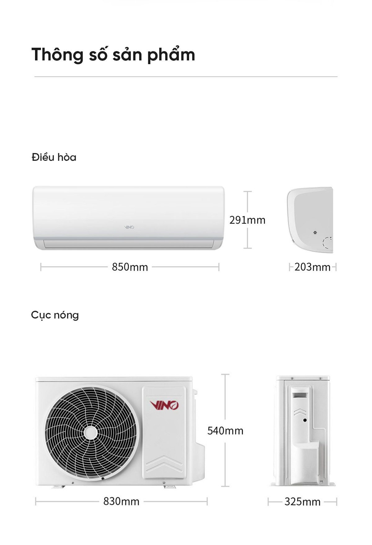 Điều hòa 2 chiều Xiaomi Vino 12000 BTU 1.5HP tiết kiệm điện cấp 3 KFR-35GW/V11AA2-3