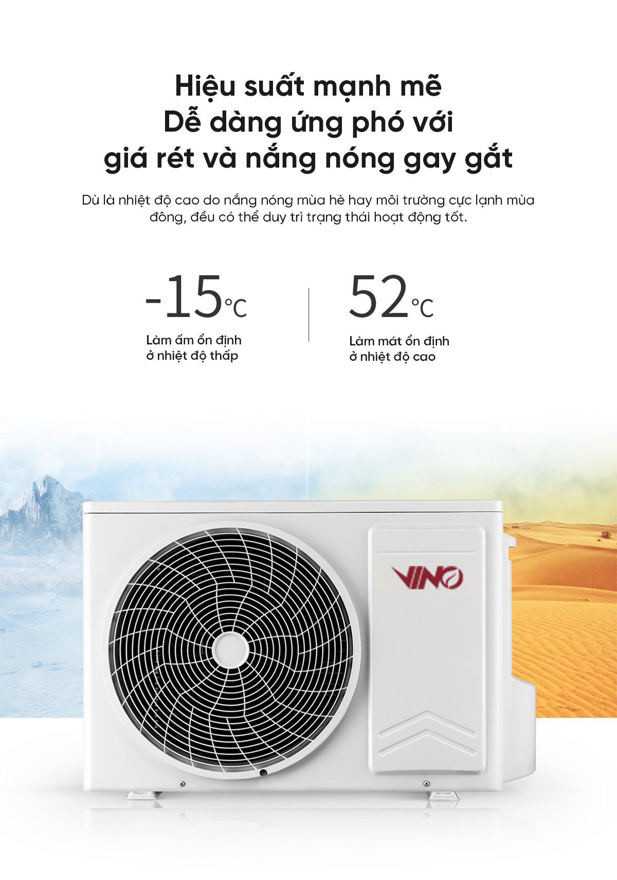 Điều hòa 2 chiều Xiaomi Vino 12000 BTU 1.5HP tiết kiệm điện cấp 3 KFR-35GW/V11AA2-3