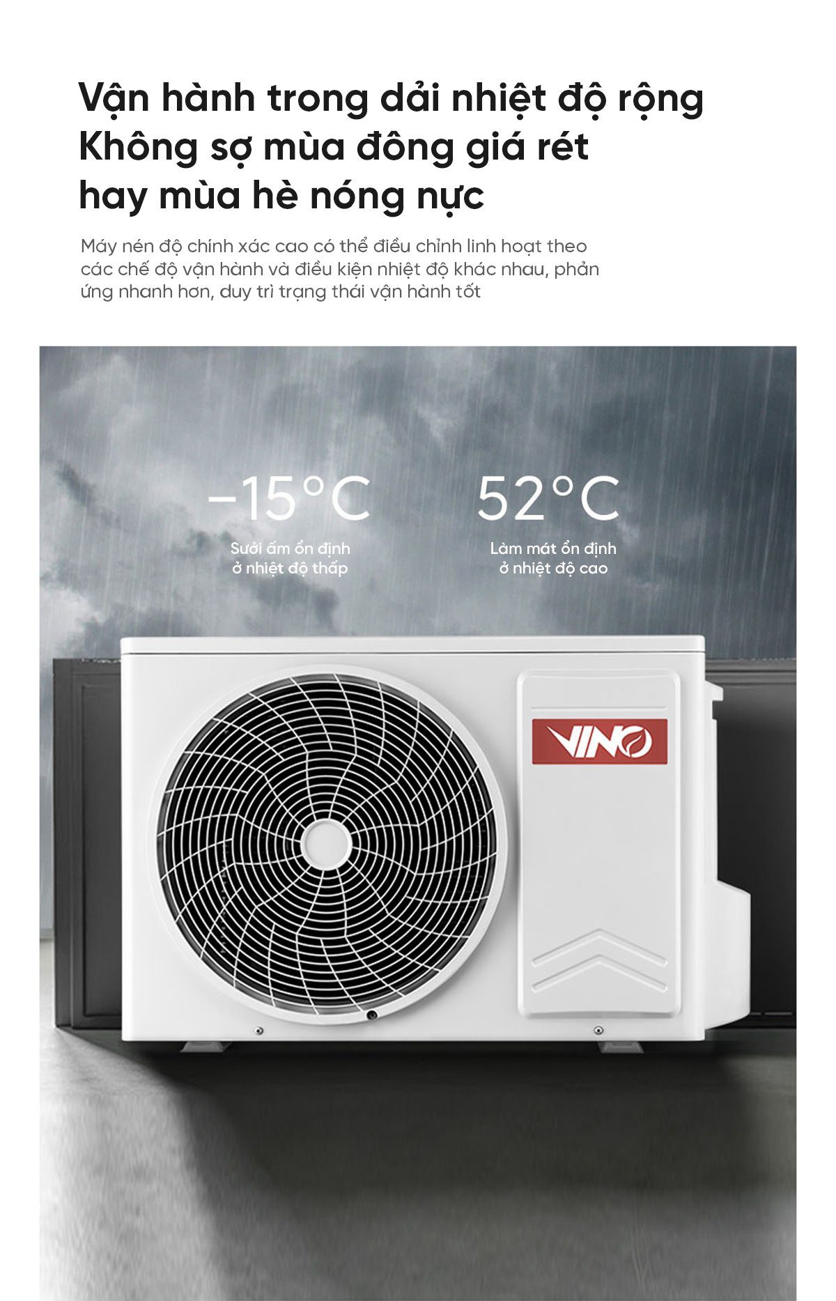 Điều hòa 2 chiều Xiaomi Vino 18000BTU 2HP tiết kiệm điện KFR-50GW/V31AA1-N2