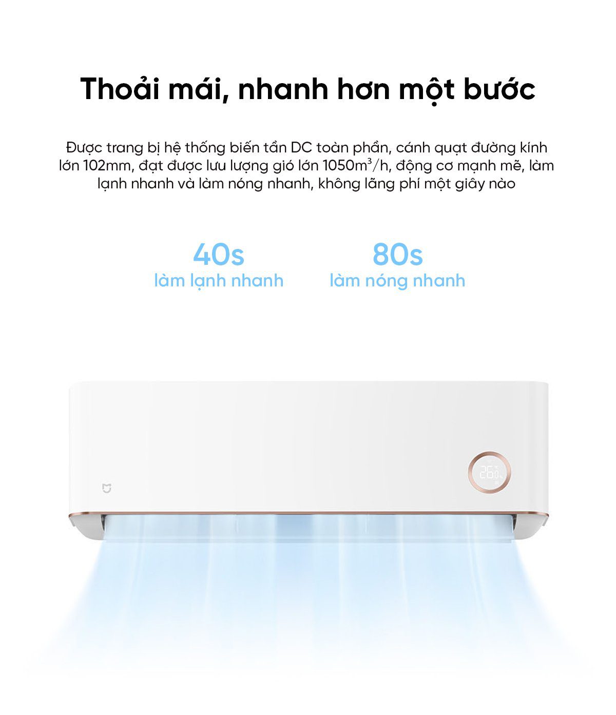 Điều hòa Xiaomi Mijia 27000BTU KFR-72GW/D1A2 3HP 2 chiều