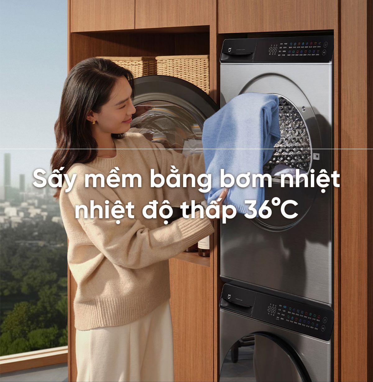 Combo máy giặt 10kg sấy 10kg Xiaomi Mijia Pro XQG100MJ109 - H100MJ105