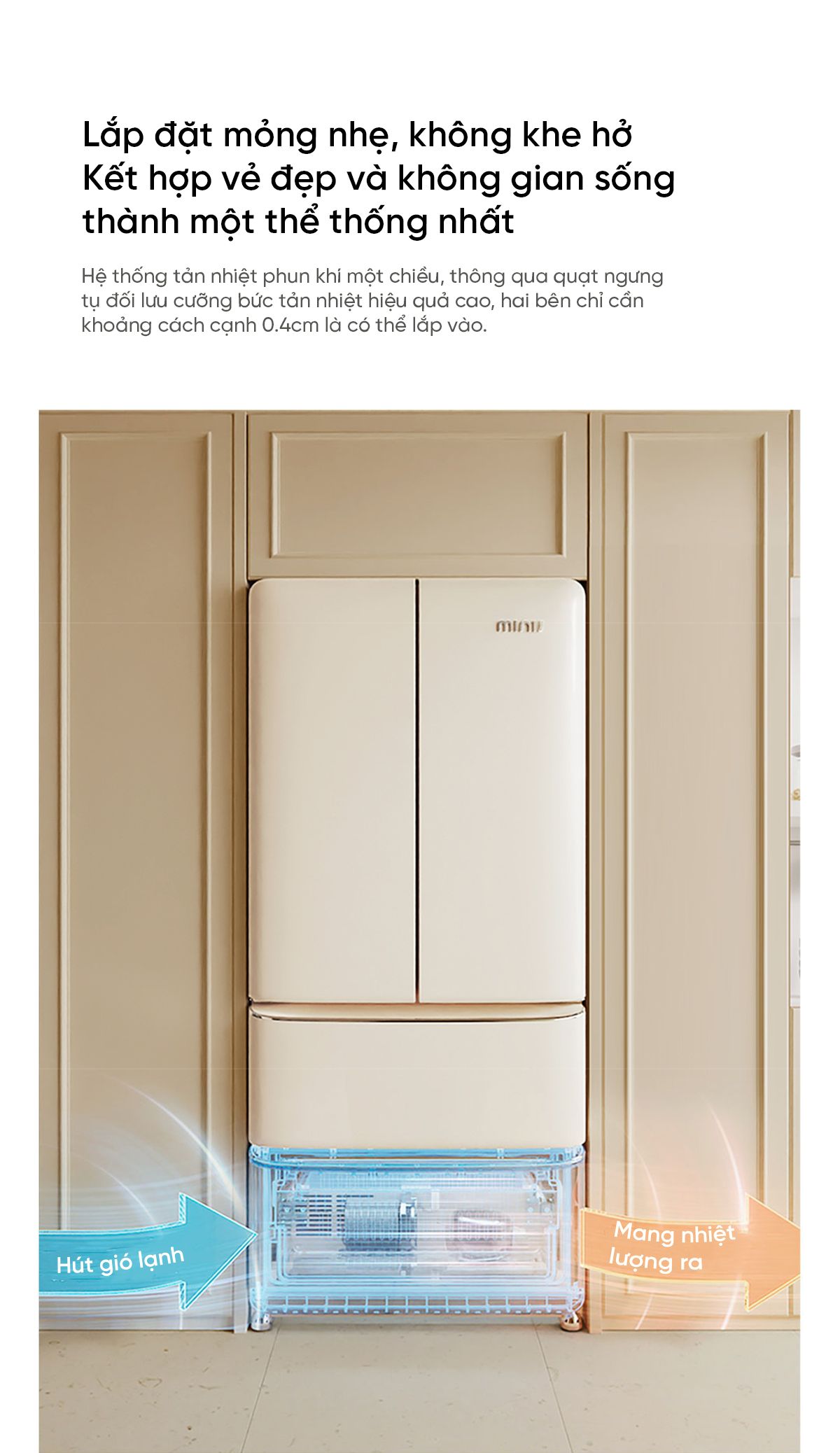 Tủ lạnh MiniJ Retro 508L Plus