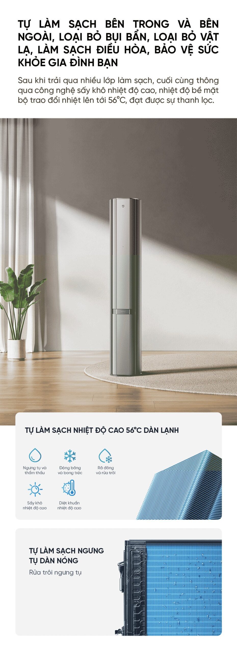 Điều hòa cây Xiaomi Mijia 27000BTU 72LW-NA11/M3A1 3HP 2 chiều
