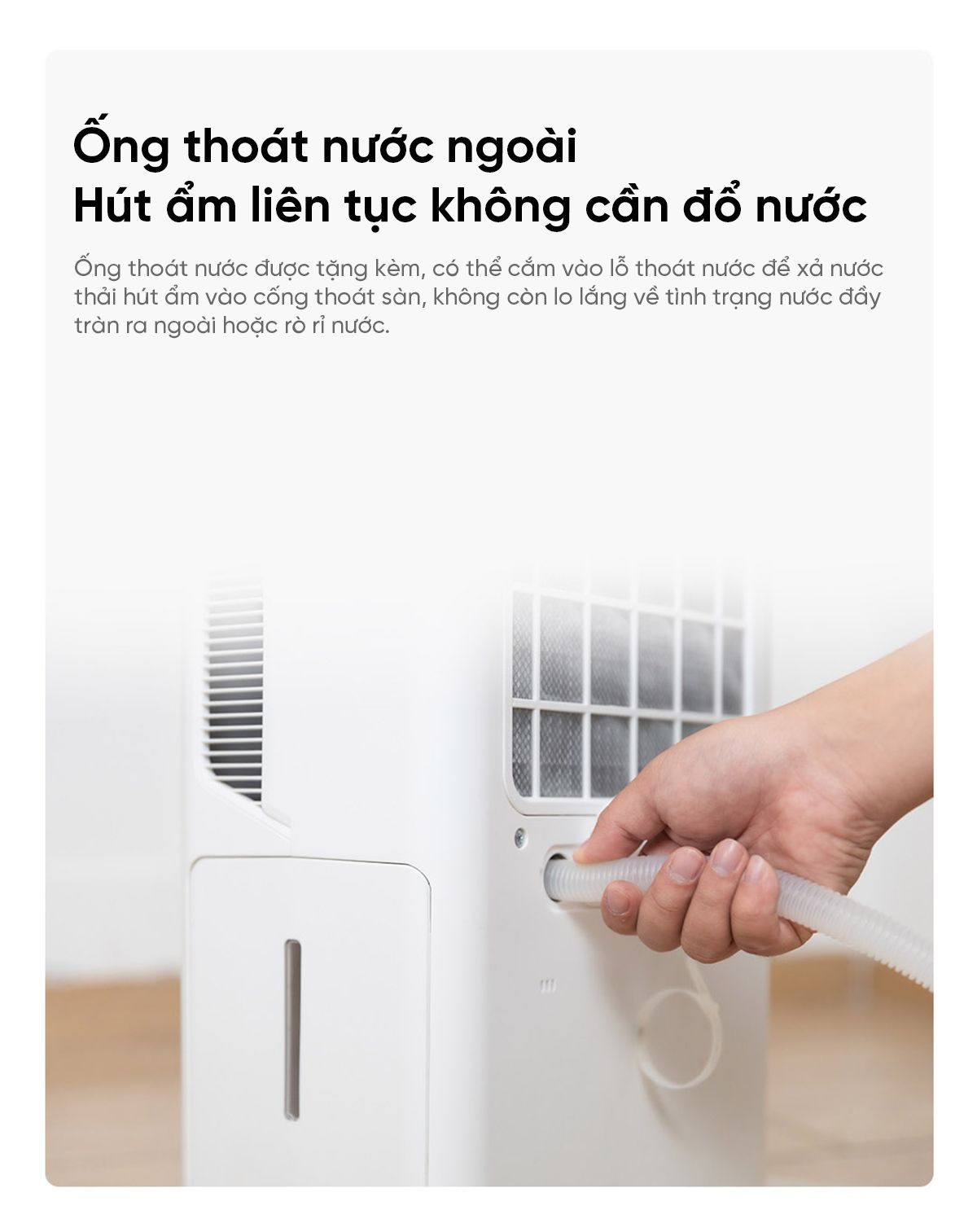 Máy Hút Ẩm Thông Minh Xiaomi NWT 16L Có Bánh Xe Kèm Lưới Lọc Kháng Khuẩn