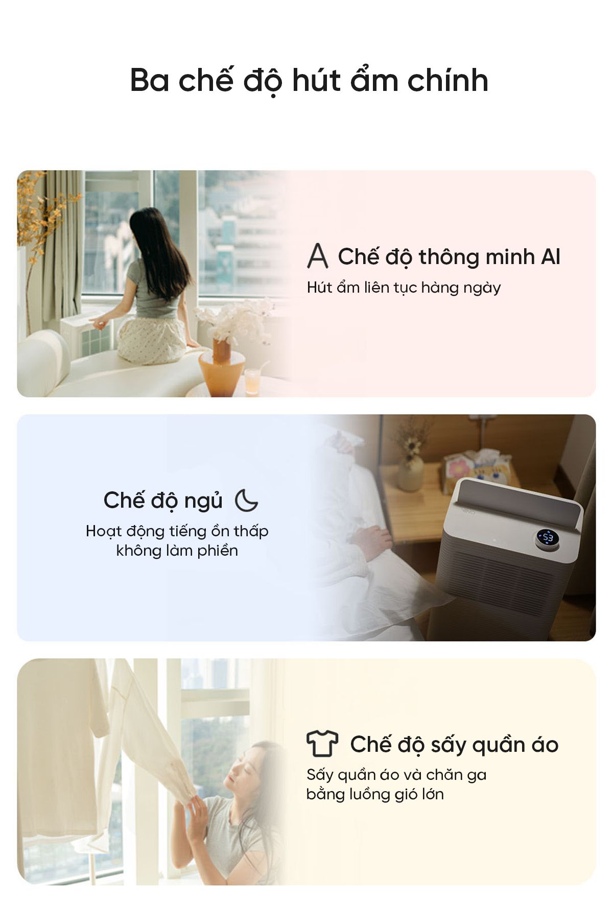 Máy Hút Ẩm Xiaomi VINO 16L Thông Minh