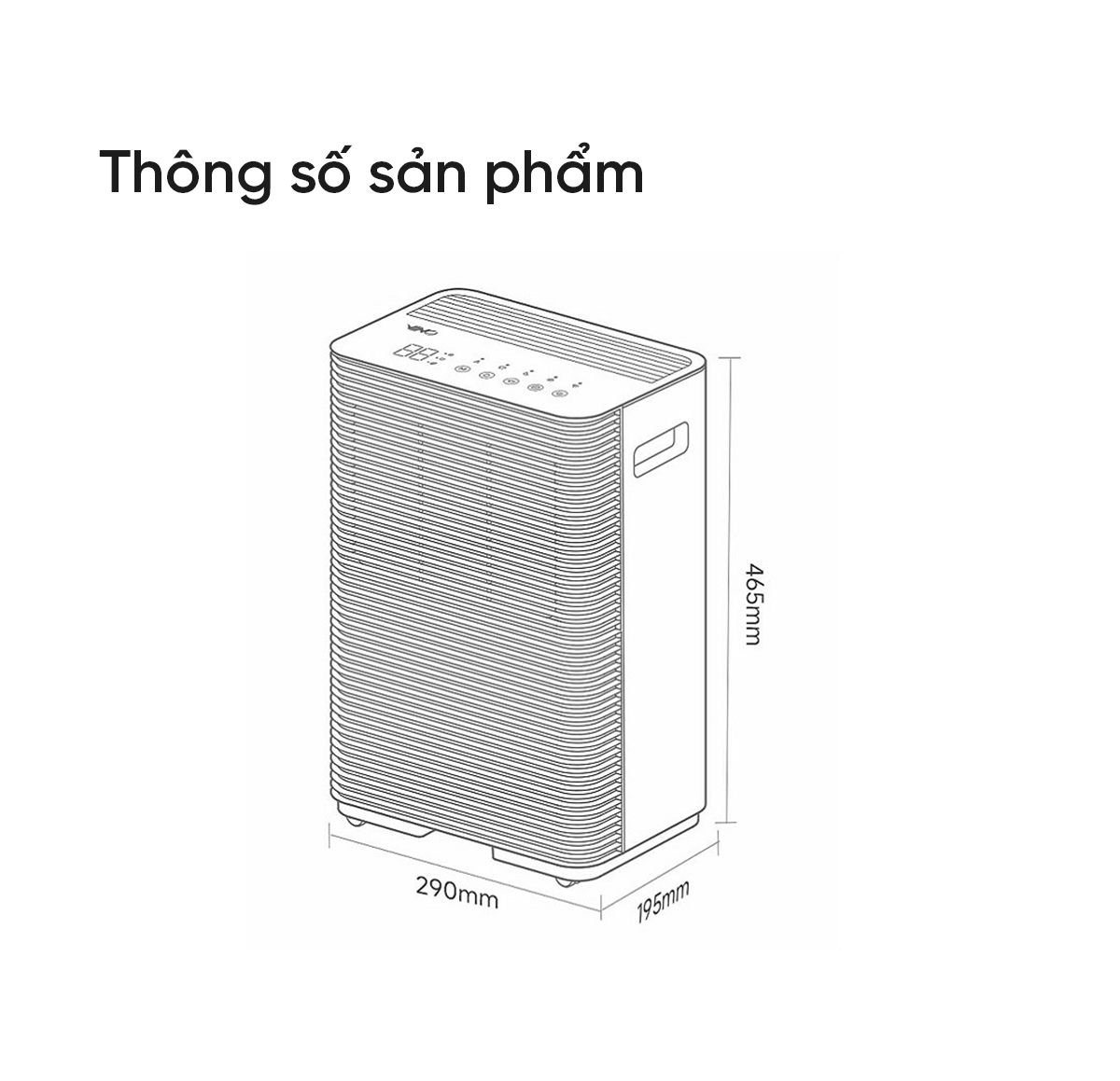 Máy Hút Ẩm Xiaomi VINO 16L Cảm Ứng Thông Minh