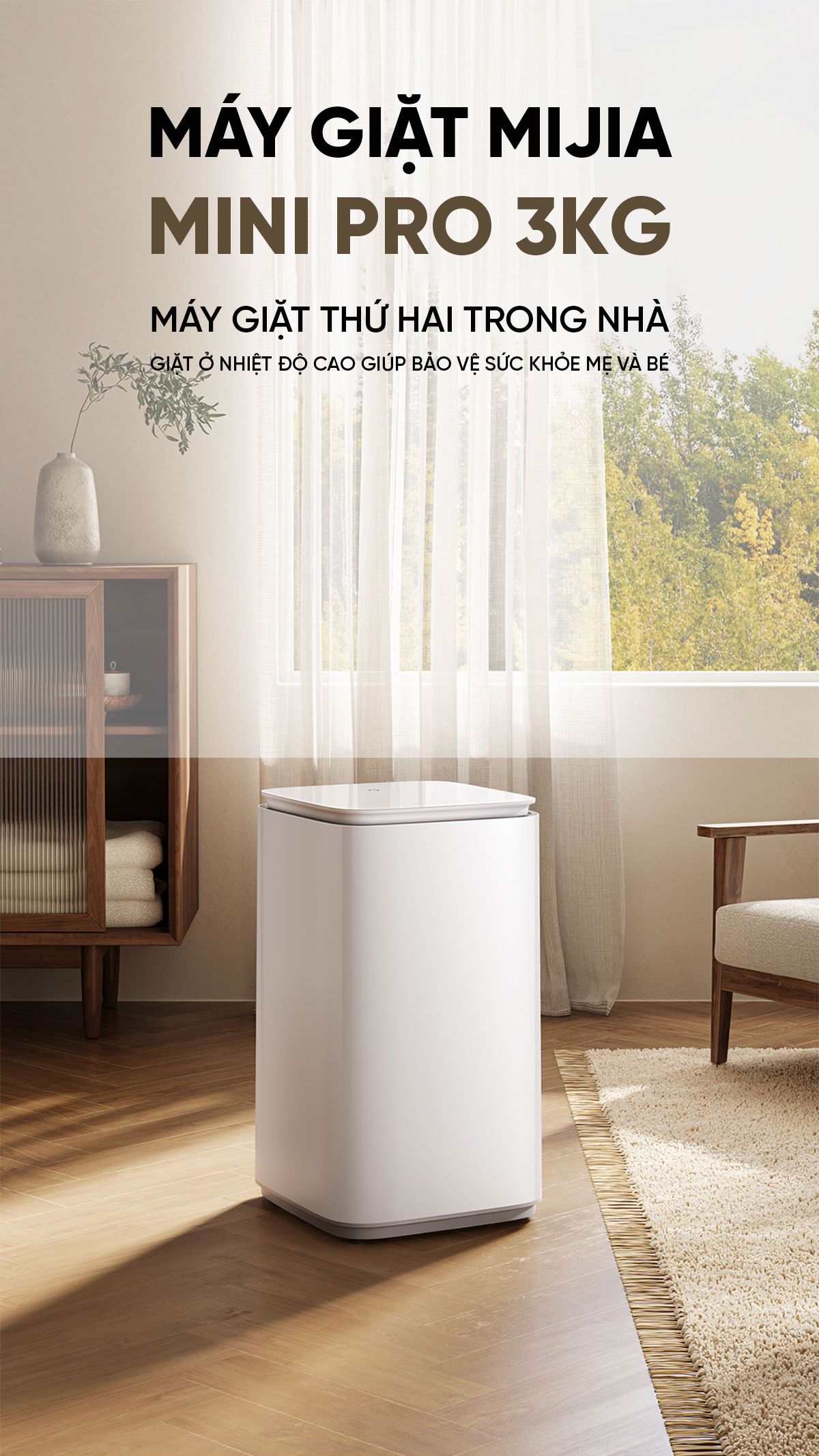 Máy giặt mini Xiaomi Thông Minh Pro 3kg
