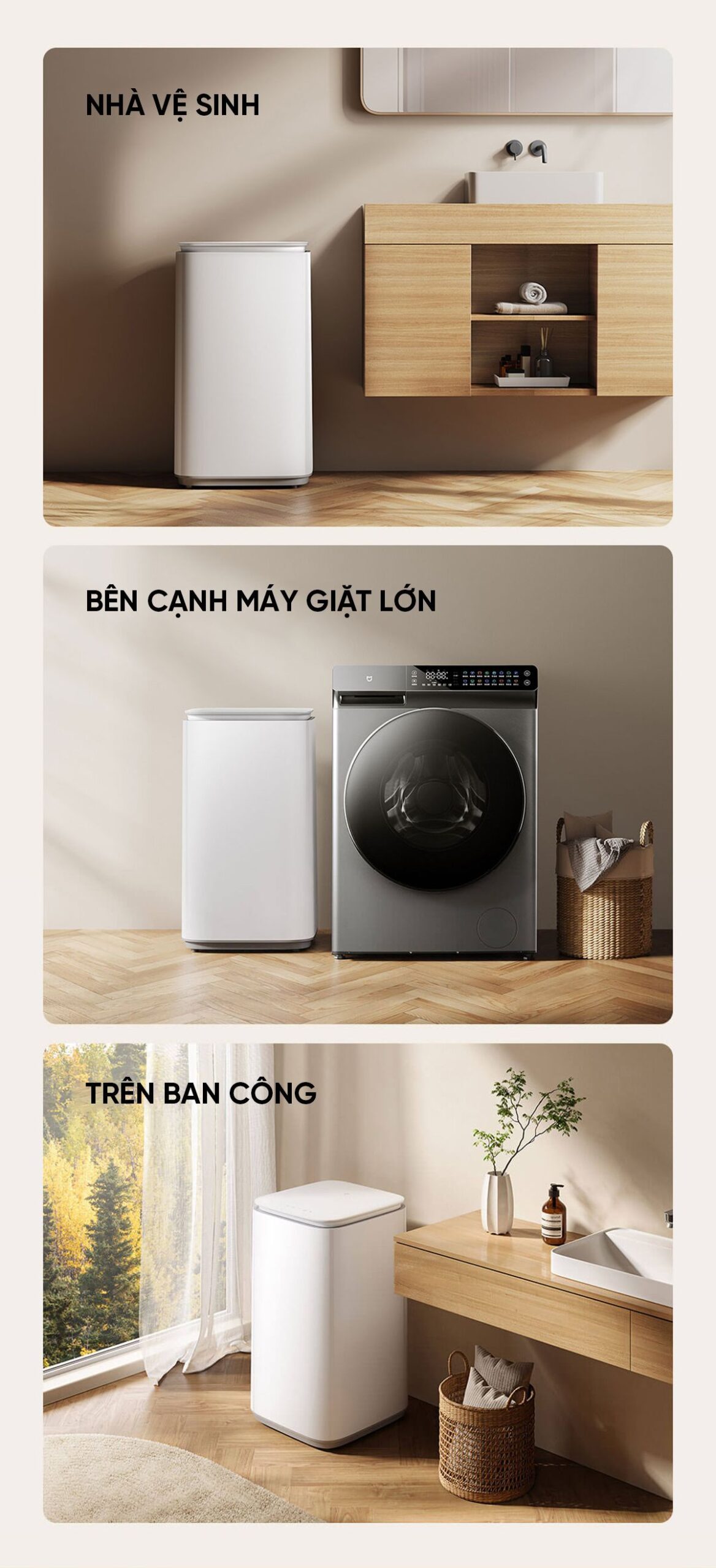 Máy giặt mini Xiaomi Thông Minh Pro 3kg