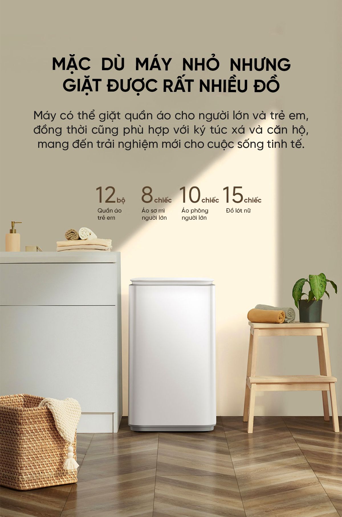 Máy giặt mini Xiaomi Thông Minh Pro 3kg
