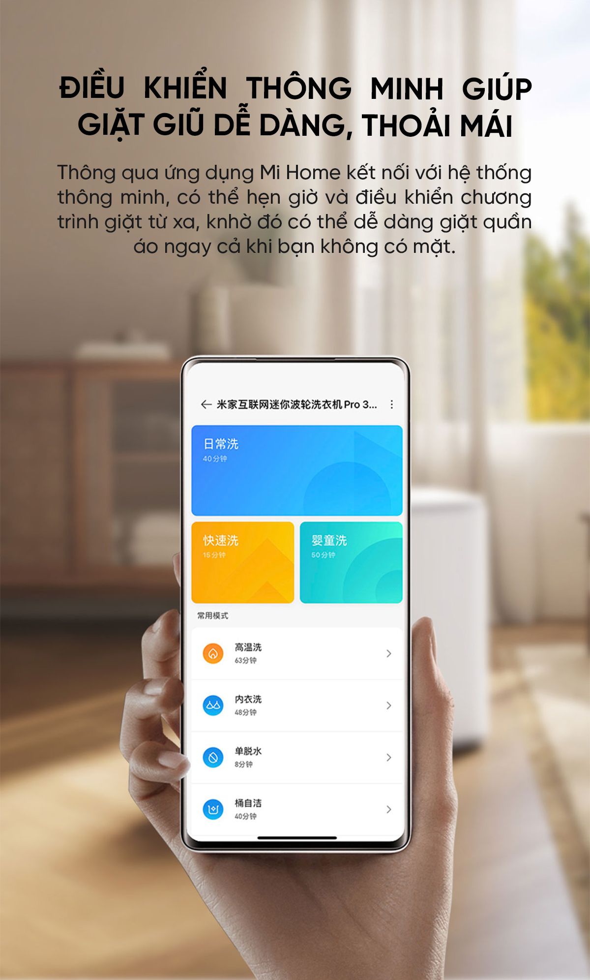 Máy giặt mini Xiaomi Thông Minh Pro 3kg