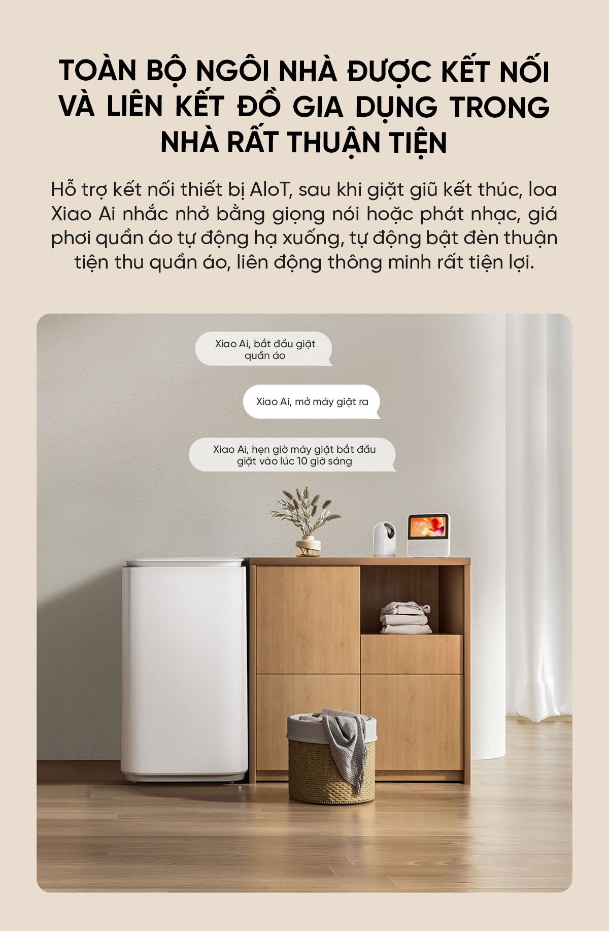 Máy giặt mini Xiaomi Thông Minh Pro 3kg