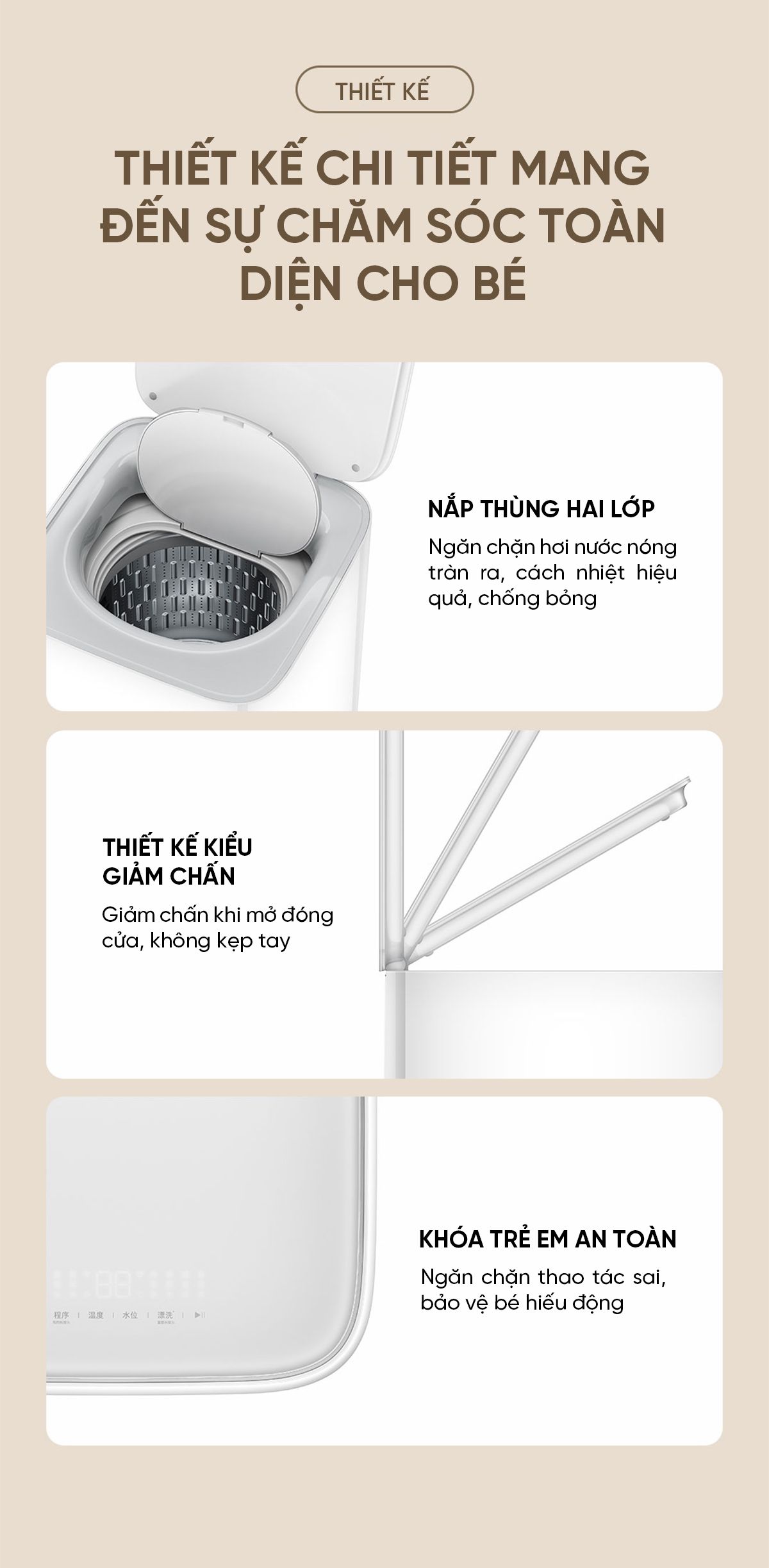Máy giặt mini Xiaomi Thông Minh Pro 3kg
